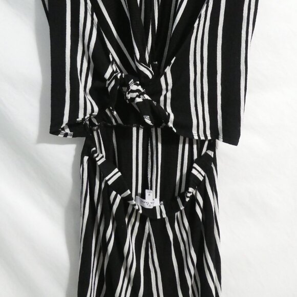 LANE TREE | medium | Black and White Striped Romper | NWOT - Picture 14 of 15